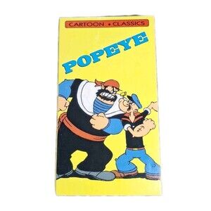 Popeye (VHS, 1990) Cartoon Classics Popeye The Sailor Man